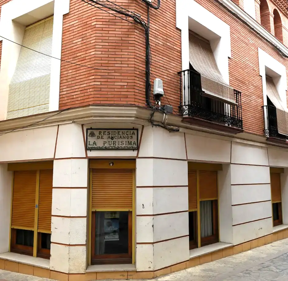 Fachada Residencia La Purísima - Alcorisa
